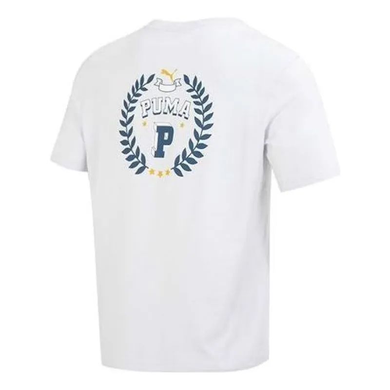 PUMA Sportswear Logo Tee 'White' 677382-72 sold by KicksCrew