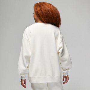 (WMNS) Air Jordan Flight Fleece Crewneck Sweatshirt 'White' FB5117-133 sold by KicksCrew