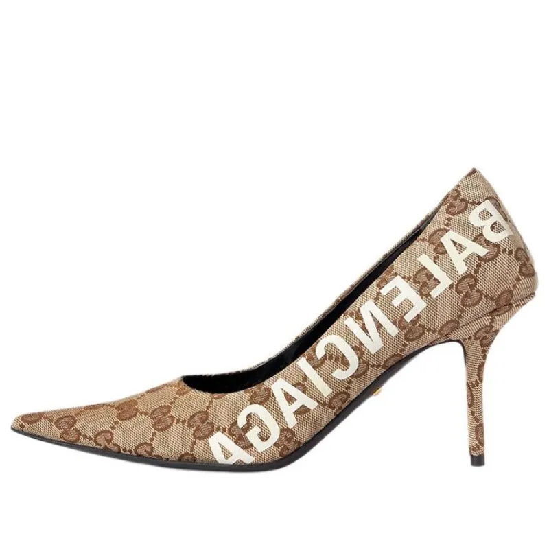 (WMNS) Balenciaga x Gucci The Hacker Project Knife Pumps 'Beige' 676603-KQW00-9742 sold by KicksCrew