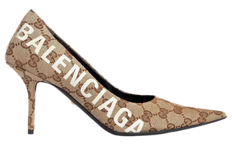 (WMNS) Balenciaga x Gucci The Hacker Project Knife Pumps 'Beige' 676603-KQW00-9742 sold by KicksCrew product image thumbnail 2