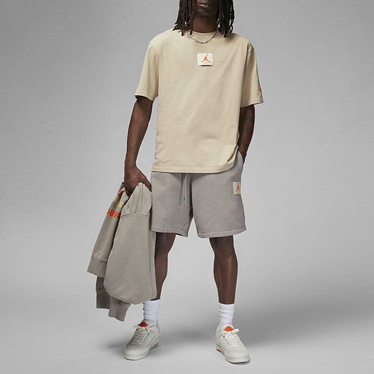 Air Jordan x Shelflife Logo T-shirt 'Khaki' DV7001-206 sold by KicksCrew product image thumbnail 3