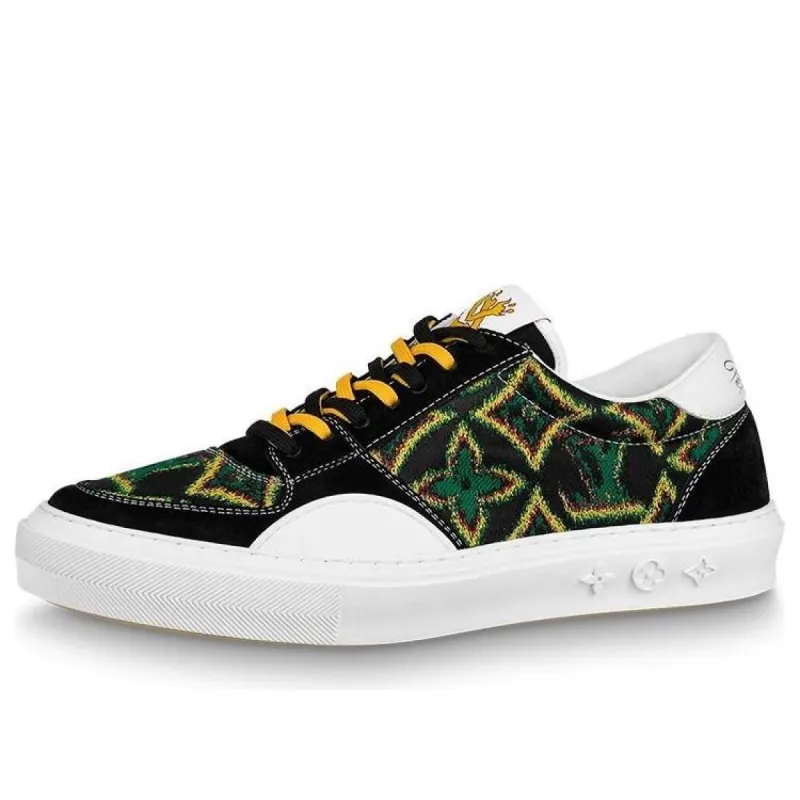 LOUIS VUITTON Ollie Sneakers 'Black Green Yellow' 1A8Q71 sold by KicksCrew