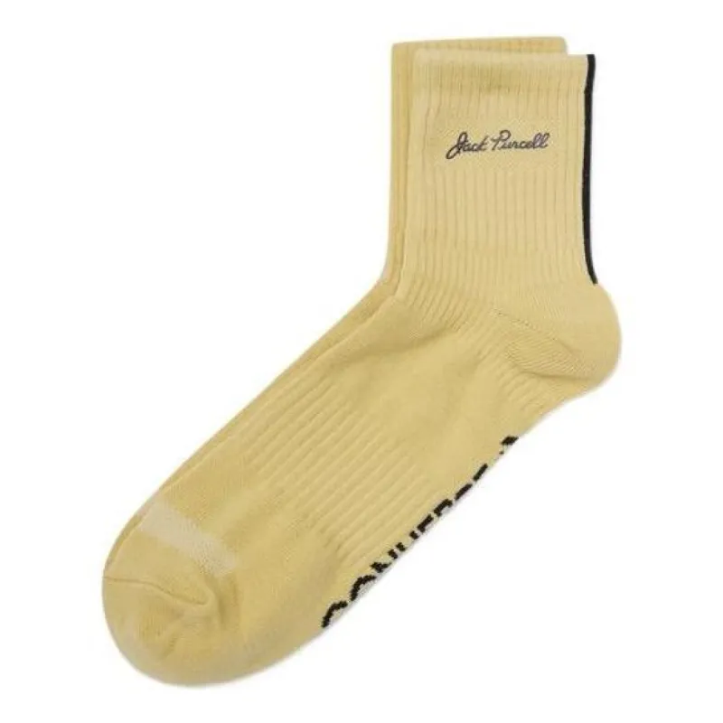 Converse Jack Purcell Logo Quarter Socks (Two Pairs) 'Yellow' 10023585-A02 sold by KicksCrew