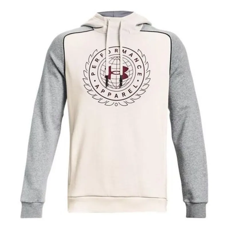Under Armour Rival Varsity Fleece Hoodie 'Beige Grey' 1373831-112 sold by KicksCrew