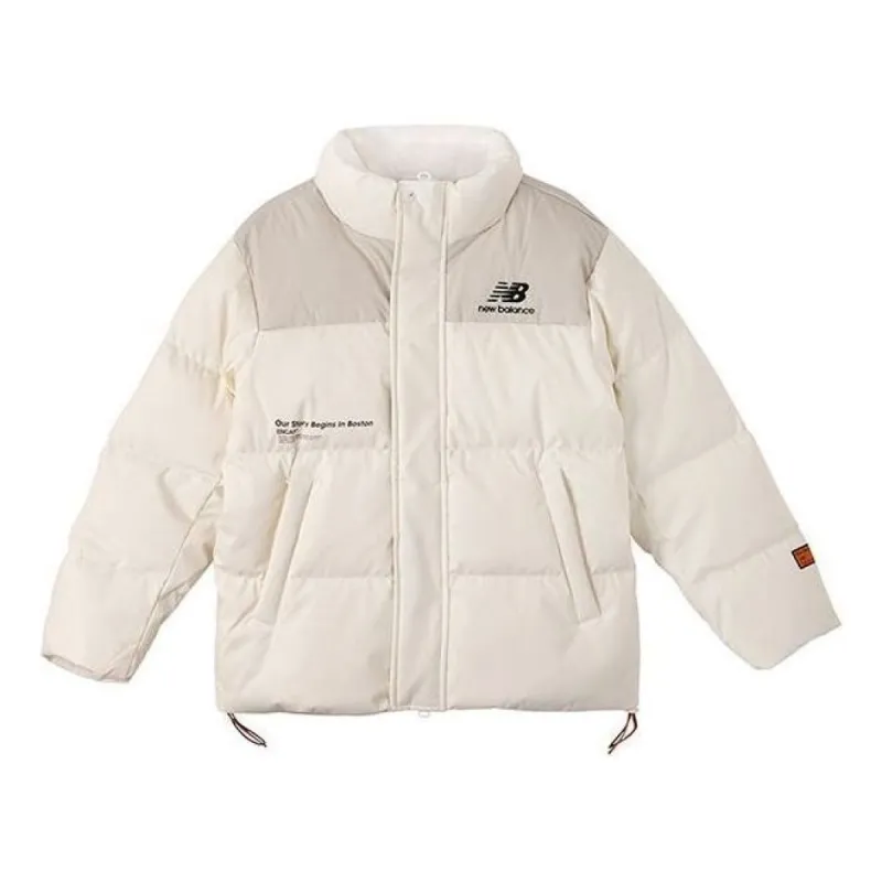 New Balance Winter Windproof Outdoor Down Jacket 'White Black' NPA44013-IV sold by KicksCrew