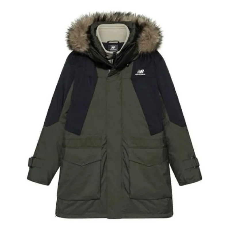 New Balance Winter Snowsuit Warm Jacket 'Green Black' NPA43121-KH sold by KicksCrew