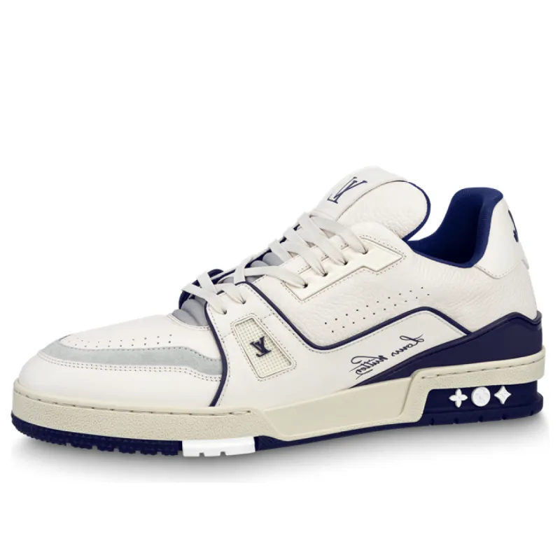 LOUIS VUITTON LV Trainer Sneakers 'Marine' 1ABFA9 sold by KicksCrew