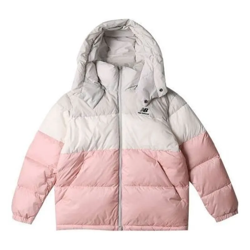 New Balance Winter Warm Puffer Jacket 'White Pink' NPA43013-PKZ sold by KicksCrew
