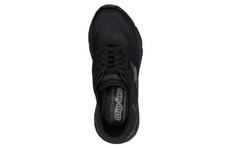 (WMNS) Skechers Max Cushioning Mystic Passion 'Triple Black' 128572-BBK sold by KicksCrew