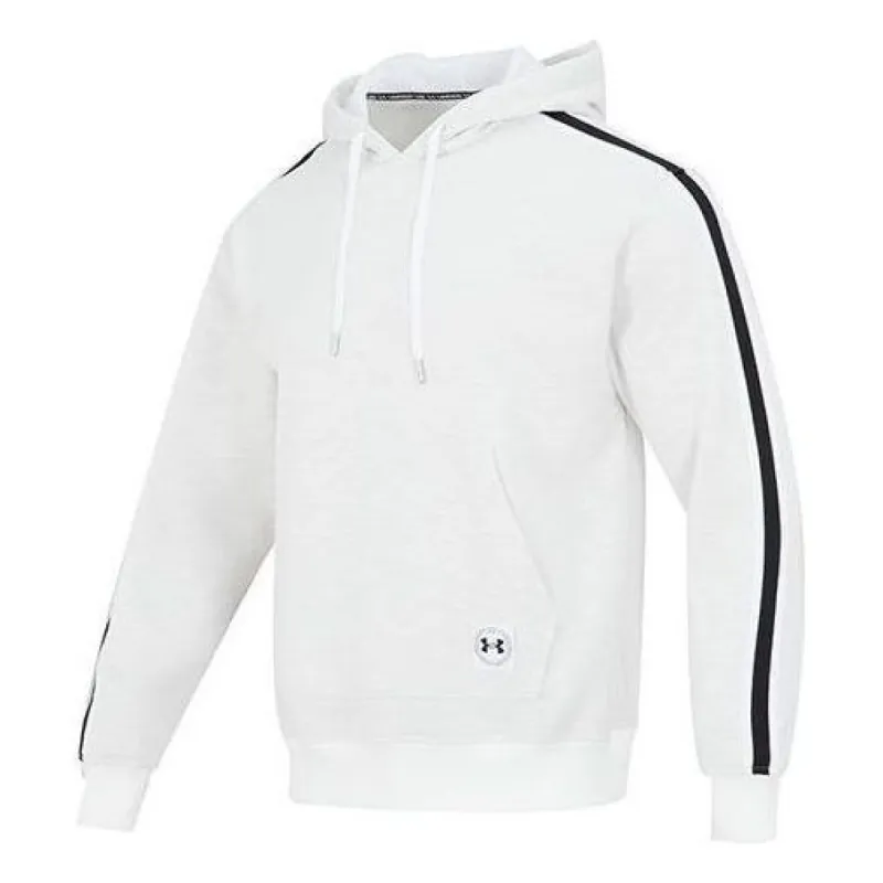 Under Armour Essential Heritage Fleece Hoodie 'White' 1373813-112 sold by KicksCrew