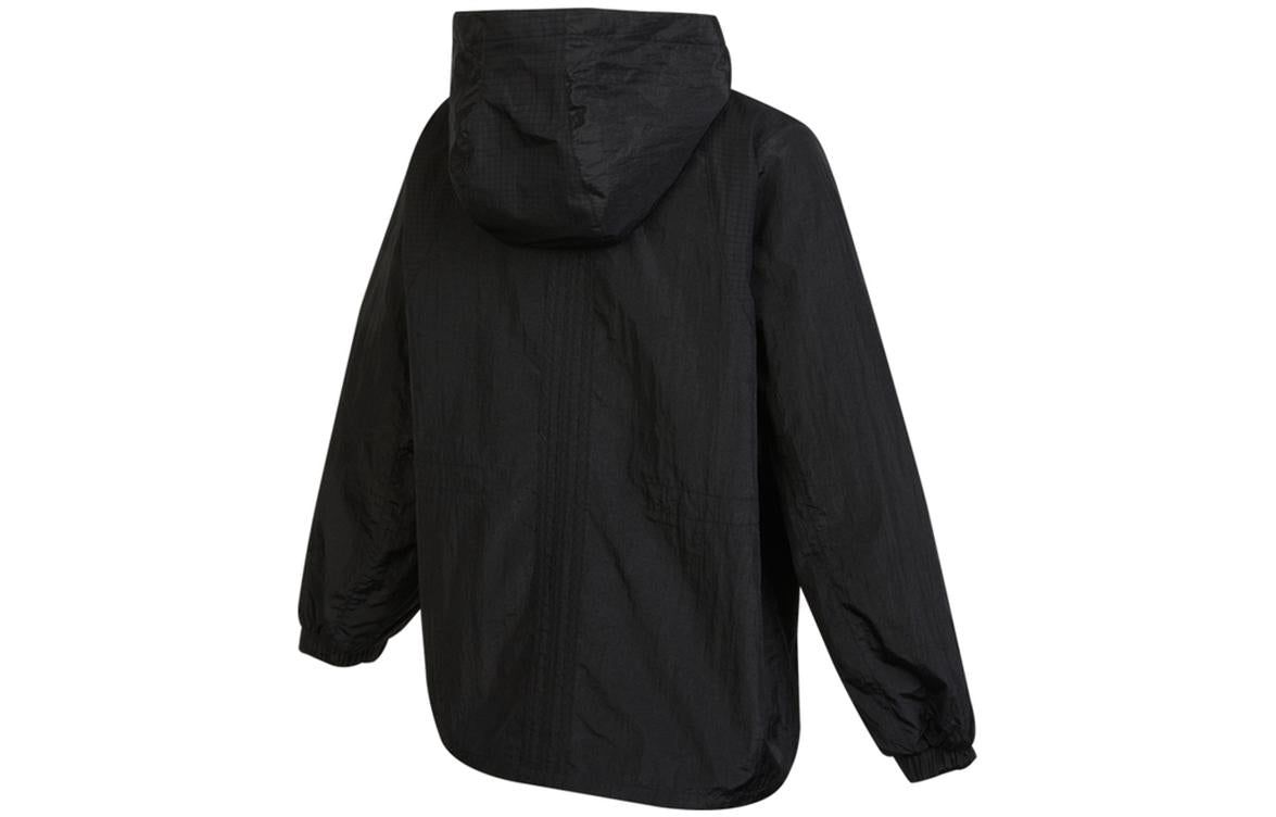 (WMNS) Adidas Neo Woven Hooded Training Windbreaker Jackets 'Black' HF7277 sold by KicksCrew product image thumbnail 3
