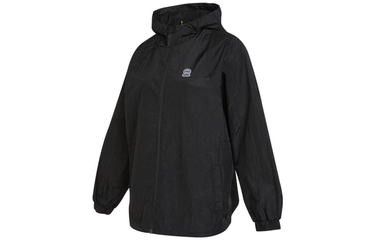 (WMNS) Adidas Neo Woven Hooded Training Windbreaker Jackets 'Black' HF7277 sold by KicksCrew product image thumbnail 2
