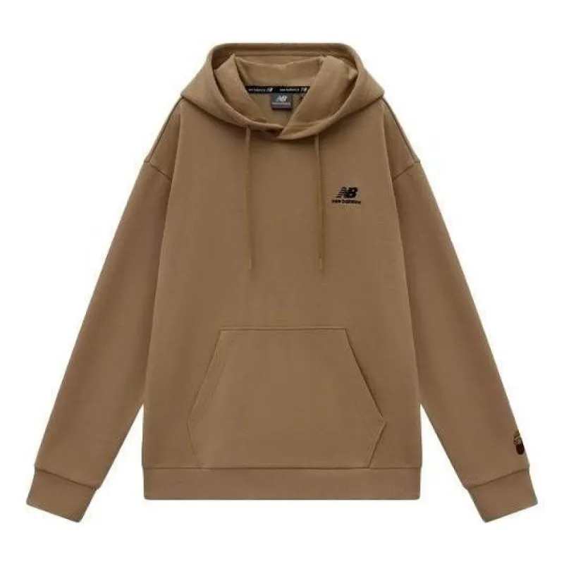 New Balance x JHI Logo Printed Hoodie 'Brown' NCA89033-BEI sold by KicksCrew