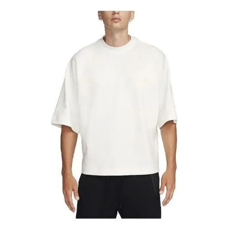 Nike Sportswear Tech Fleece Reimagined Oversized T-shirt Asia Sizing 'White' FB8166-133 sold by KicksCrew