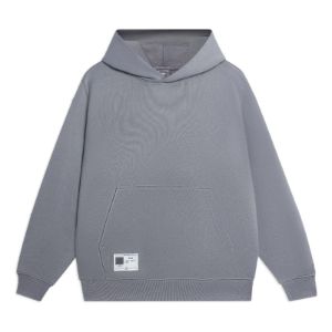 Li-Ning Label Logo Hoodie 'Grey' AWDSB15-9 sold by KicksCrew