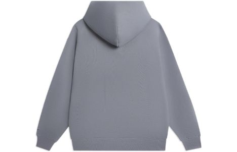 Li-Ning Label Logo Hoodie 'Grey' AWDSB15-9 sold by KicksCrew