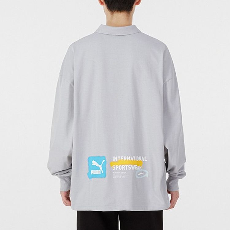 Puma Trend Graphic Logo Sweatshirt 'Grey' 536075-19 sold by KicksCrew product image thumbnail 4