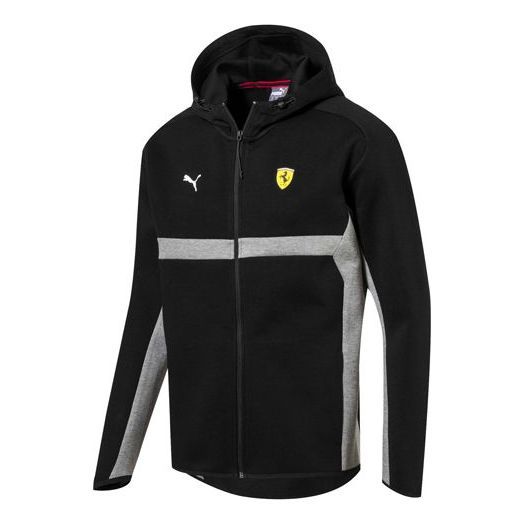 Puma Scuderia Ferrari Hooded Sweat Jacket 'Black' 576707-02 sold by KicksCrew