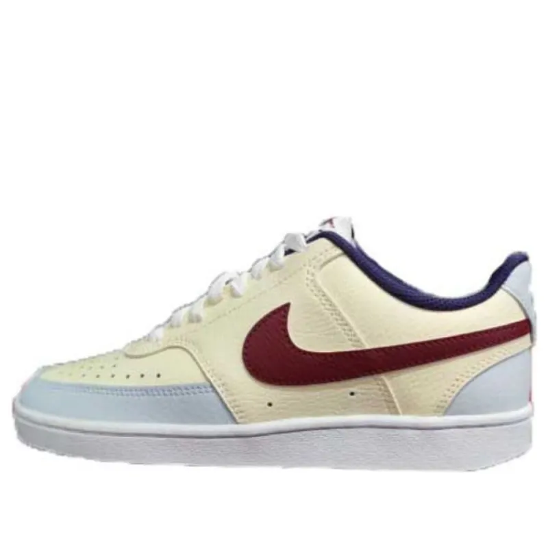 (WMNS) Nike Court Vision 1 Low 'Beige Blue Burgundy' FV8114-161 sold by KicksCrew