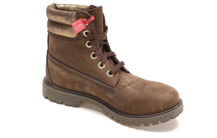 (WMNS) Timberland 6 Inch Waterville Premium Double Collar Boots 'Dark Brown' A1R2IA66 sold by KicksCrew product image thumbnail 4