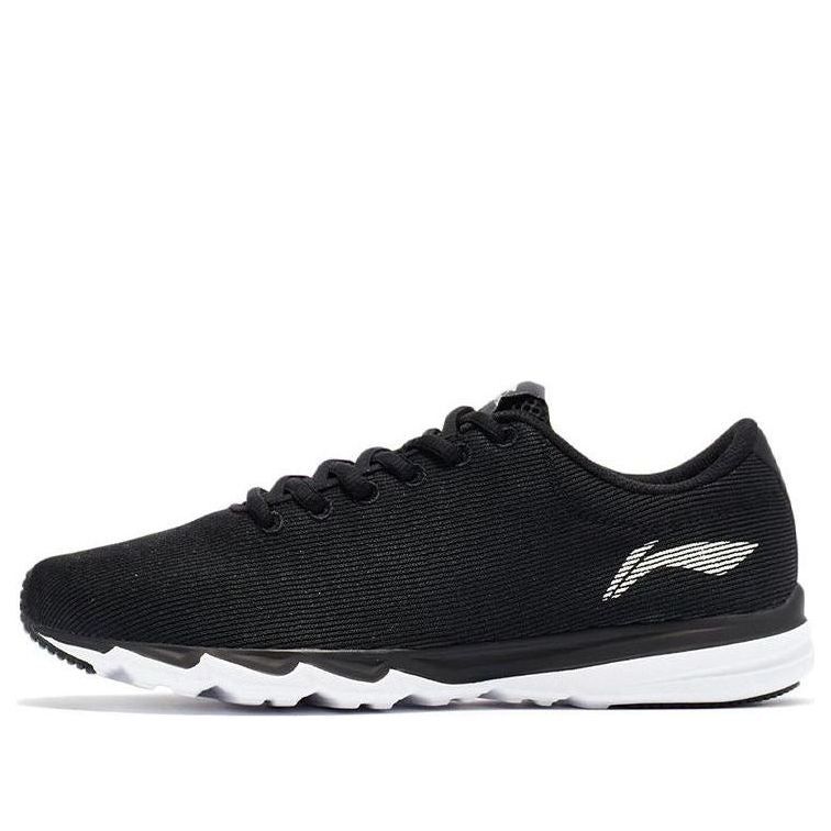 (WMNS) Li-Ning Lifestyle Running Shoes 'Black White' AGLR312-3 sold by KicksCrew