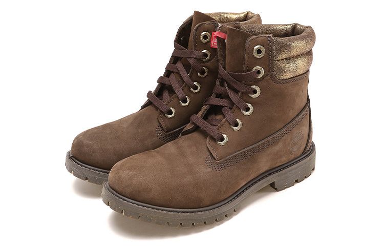 (WMNS) Timberland 6 Inch Waterville Premium Double Collar Boots 'Dark Brown' A1R2IA66 sold by KicksCrew product image thumbnail 3