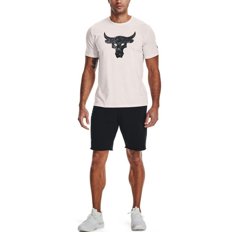 Under Armour Project Rock Brahma Bull Short Sleeve T-shirt 'Beige Black' 1361733-112 sold by KicksCrew