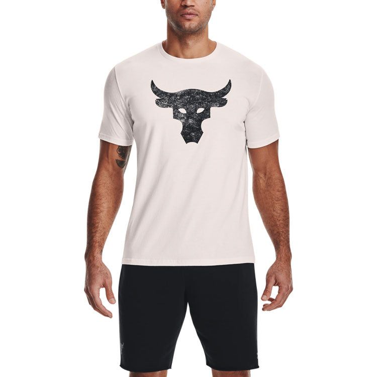 Under Armour Project Rock Brahma Bull Short Sleeve T-shirt 'Beige Black' 1361733-112 sold by KicksCrew product image thumbnail 2