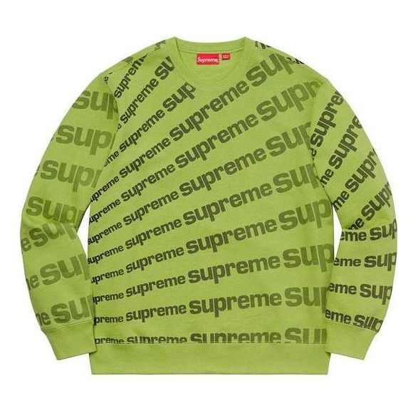 Supreme Radial Crewneck 'Green Black' SUP-SS20-098 sold by KicksCrew