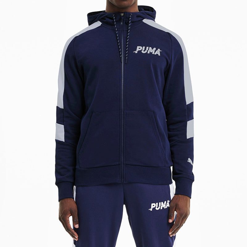 Puma Modern Sports Full-Zip Jacket 'Navy' 585186-06 sold by KicksCrew product image thumbnail 3