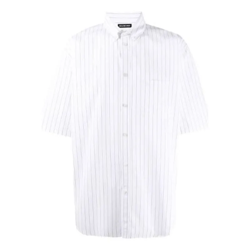 Balenciaga Symbolic Short Sleeve Shirt 'White' 621912TIM359040 sold by KicksCrew
