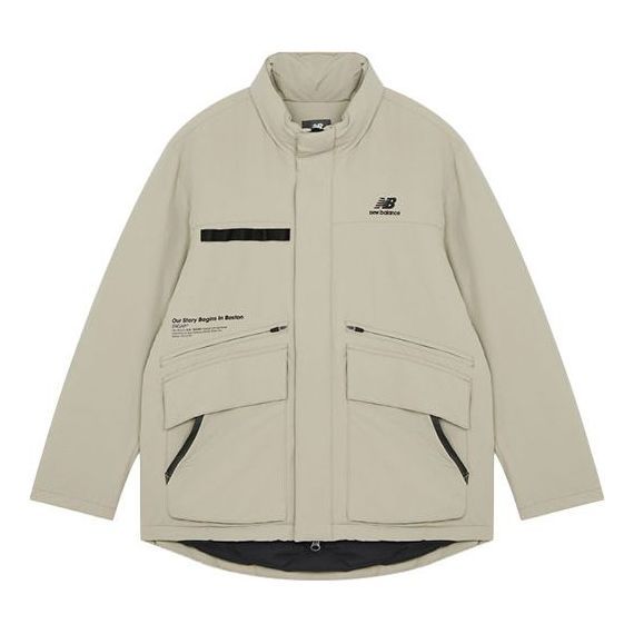 New Balance Logo Down Jacket 'Beige' 5PB42191-DB sold by KicksCrew