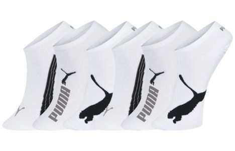 Puma Low-Cut Socks 3 Pack 'White Black' 100000495-001 sold by KicksCrew