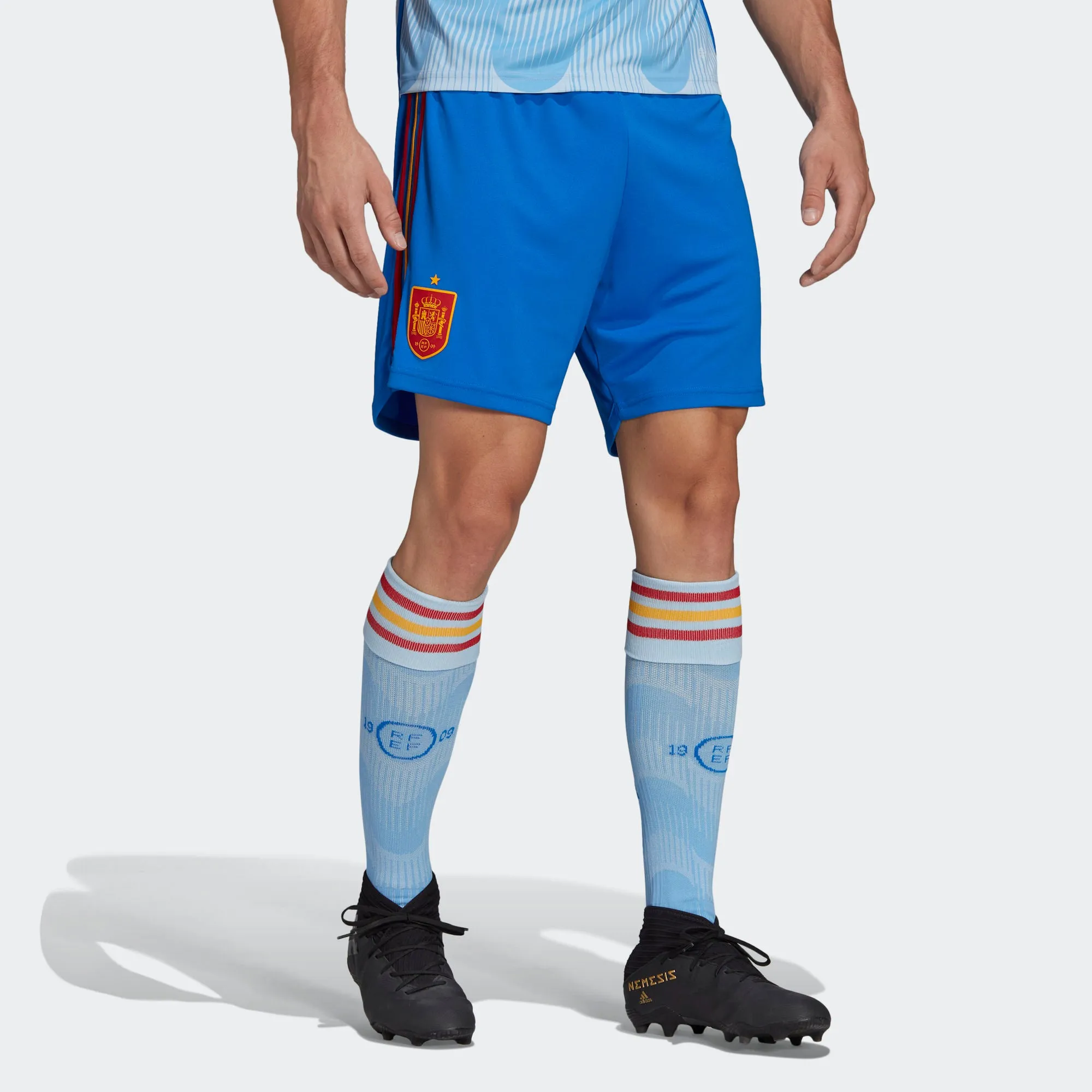 adidas Spain 2022 Away Shorts 'Blue' HE2025 sold by KicksCrew product image thumbnail 2