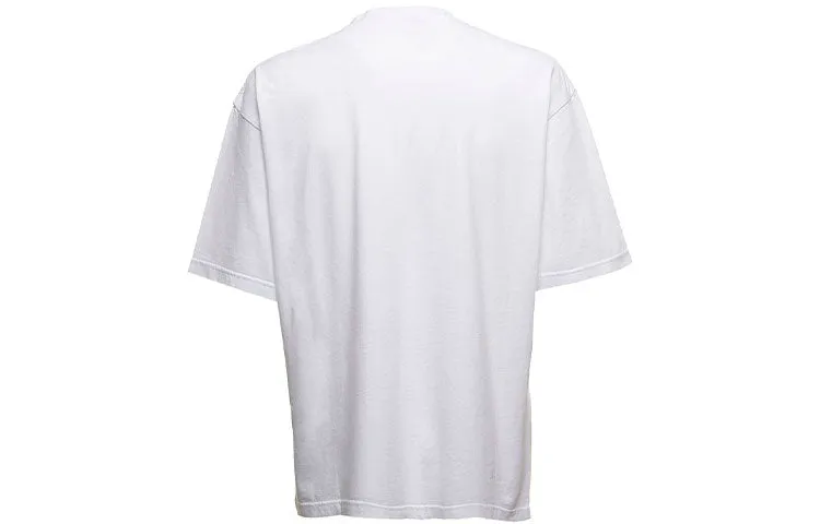 Balenciaga Script Logo T-shirt 'White/Black' 612966TMVB49040 sold by KicksCrew product image thumbnail 2