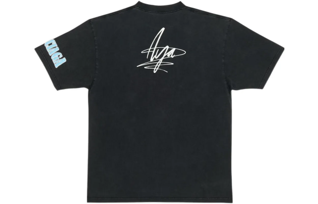 Balenciaga Music Aya Nakamura Merch T-shirt Large Fit 'Black