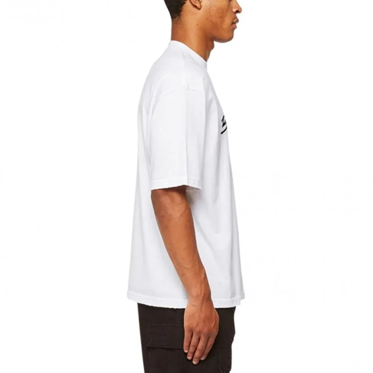 Balenciaga Script Logo T-shirt 'White/Black' 612966TMVB49040 sold by KicksCrew product image thumbnail 4