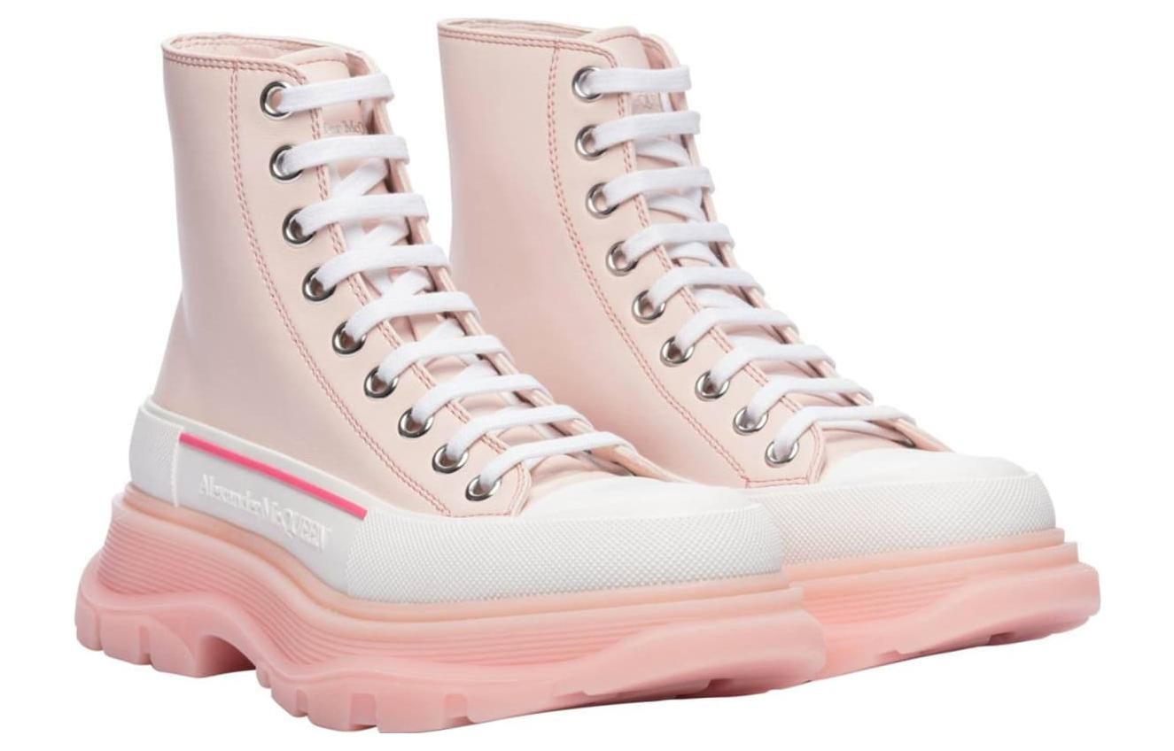 (WMNS) Alexander McQueen Tread Slick Boots 'Pink White' 702041WHZ6D6898 sold by KicksCrew product image thumbnail 3
