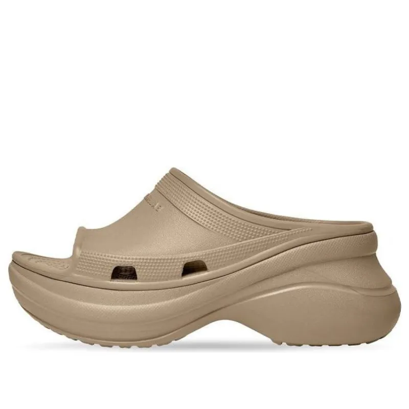 (WMNS) Balenciaga x Crocs Pool Slide Sandals 'Beige' 677389W1S8E2500 sold by KicksCrew