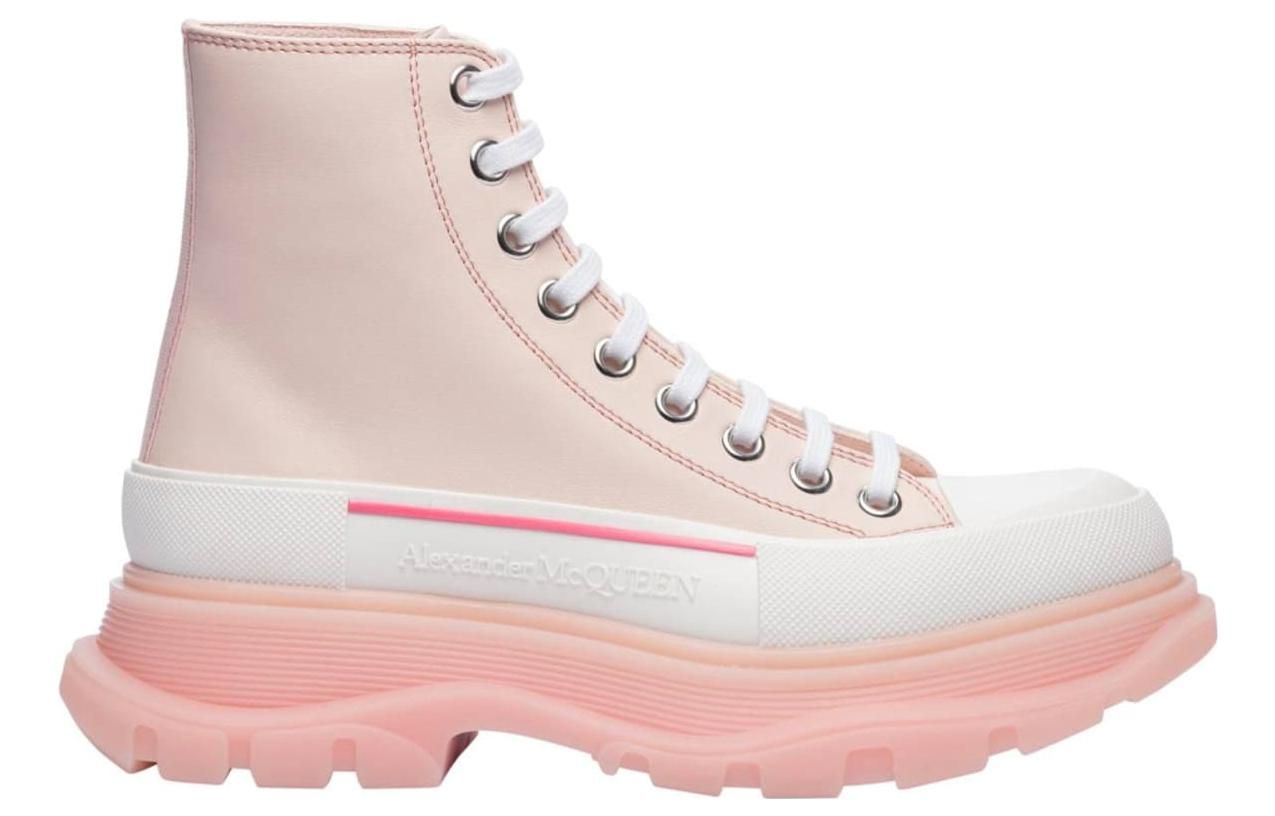 (WMNS) Alexander McQueen Tread Slick Boots 'Pink White' 702041WHZ6D6898 sold by KicksCrew product image thumbnail 2