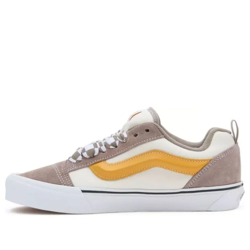 Vans Knu Skool Shoes 'Mega Check Grey Marshmallow' VN0009QC0BP sold by KicksCrew