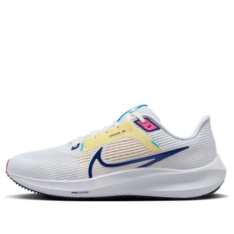 (WMNS) Nike Pegasus 40 'White Deep Royal Blue' DV3854-105 sold by KicksCrew