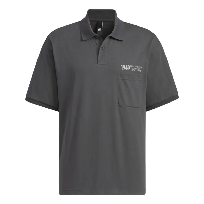 Adidas Verbiage Polo Shirt 'Black' IP3979 sold by KicksCrew
