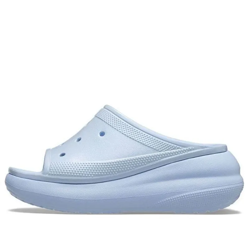 (WMNS) Crocs Crush Meta Pearl Slides 'Blue Calcite' 209045-4NS sold by KicksCrew