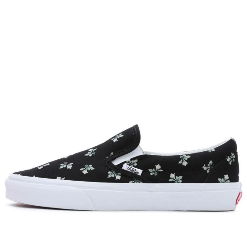 (WMNS) Vans Classics Slip-On Floral 'Black White' VN000BVZBLA sold by KicksCrew