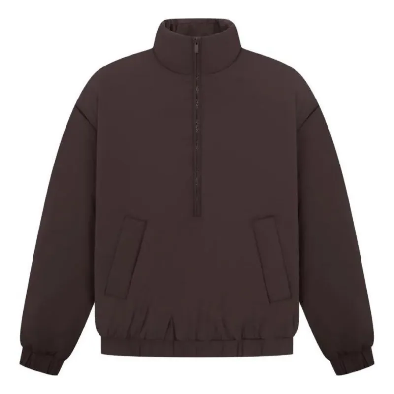 Fear of God Essentials SS23 Nylon Puffer Jacket 'Plum' FOG-SS23-032 sold by KicksCrew