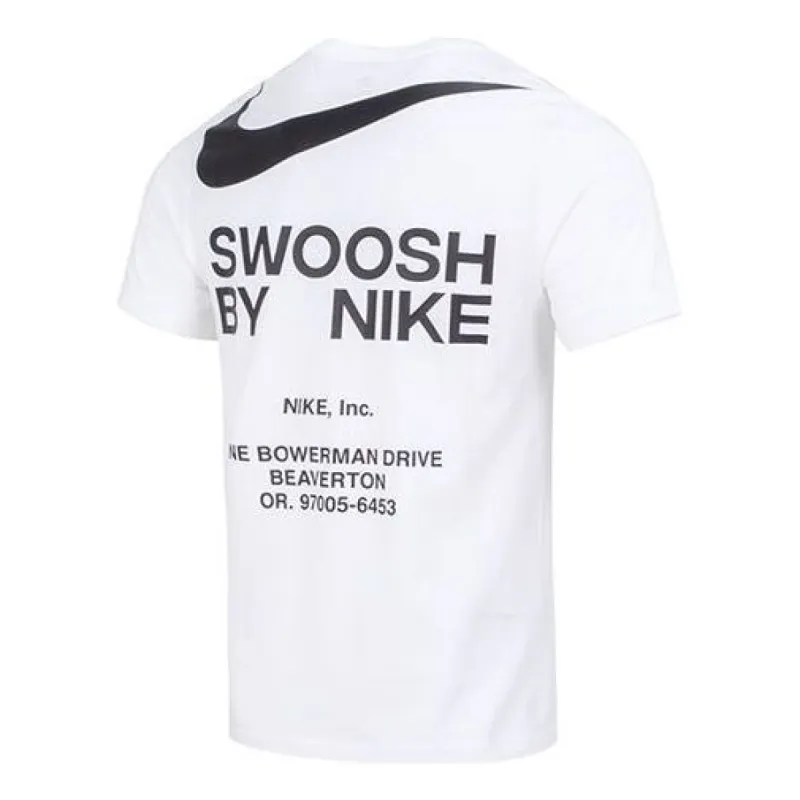 Nike Sportswear NSW TEE BIG SWOOSH LogoT 'White' DZ2882-100 sold by KicksCrew
