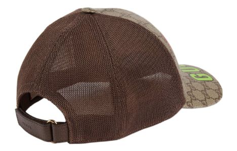 Gucci Strawberry Supreme Baseball Hat 'Beige Ebony' 700665-4HANS-8964 sold by KicksCrew