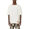 HERON PRESTON Regular Logo T-shirt 'White' HMAA025C99JER0010100 sold by KicksCrew