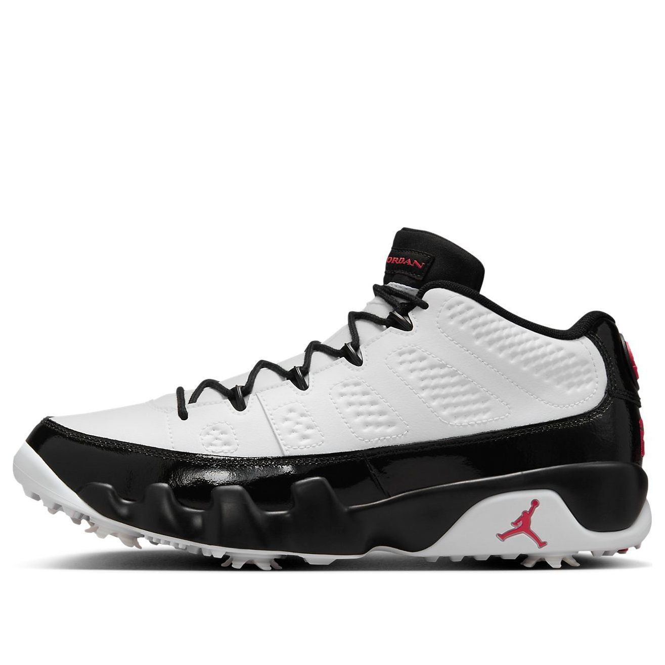 Air Jordan 9 Retro Low Golf 'White Black True Red' FJ5934-100 sold by KicksCrew